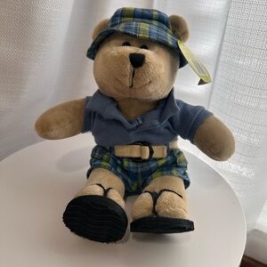 2007  63rd edition Starbucks Bearista Collection Tag with Yellow and Blue